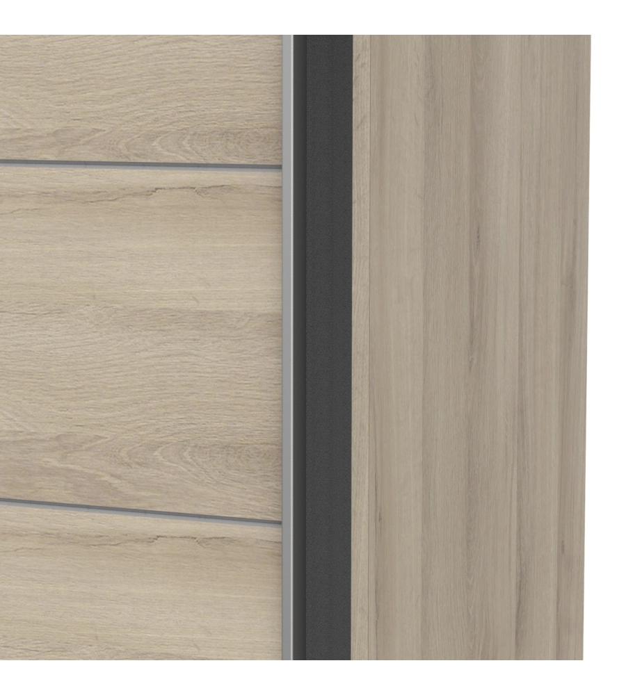 ARMADIO "GHOST" QUERCIA CON ANTE SCORREVOLI, 178X59X203 CM